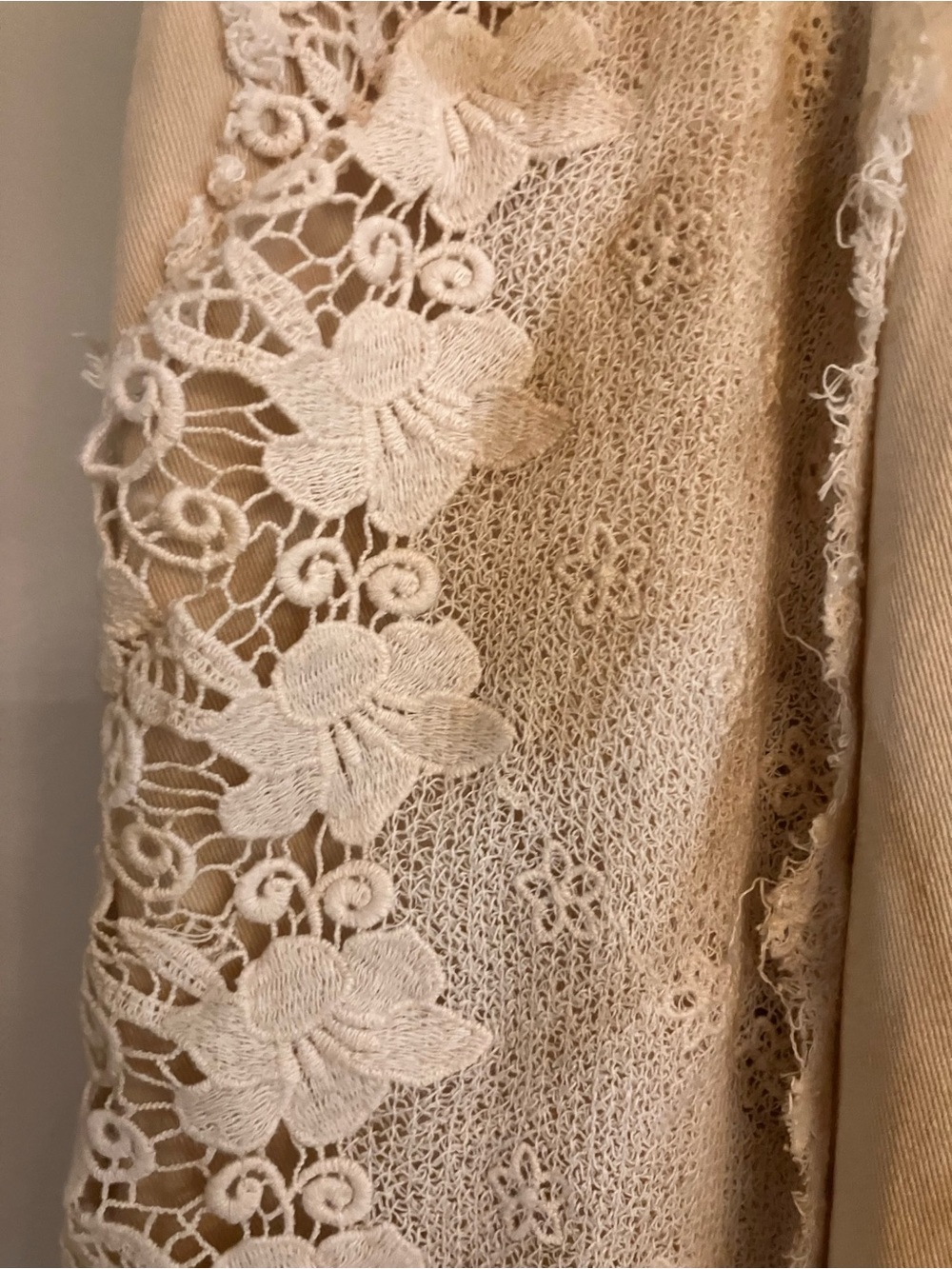 A Rare Bird Vintage Tea Stained Lace Pants - Picture 5 of 11